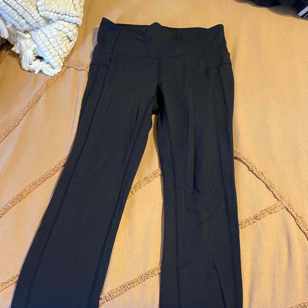 Athleta black straight leg leggings